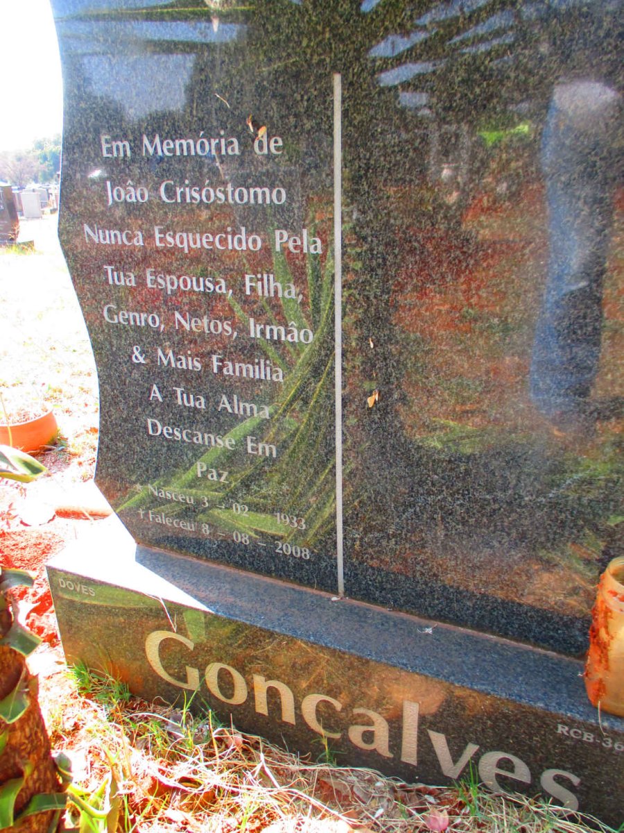 GONCALVES Joao Crisostomo 1933-2008