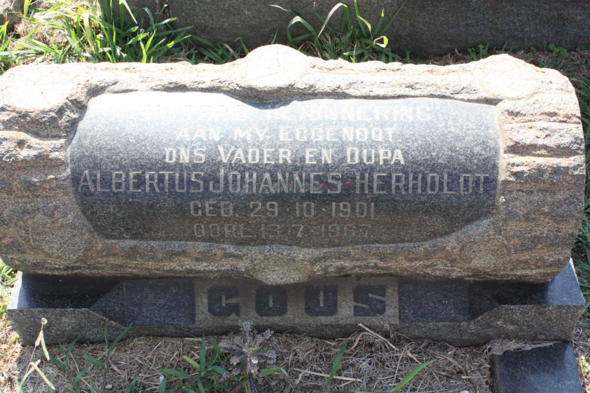 GOUS Albertus Johannes Herholdt 1901-1967
