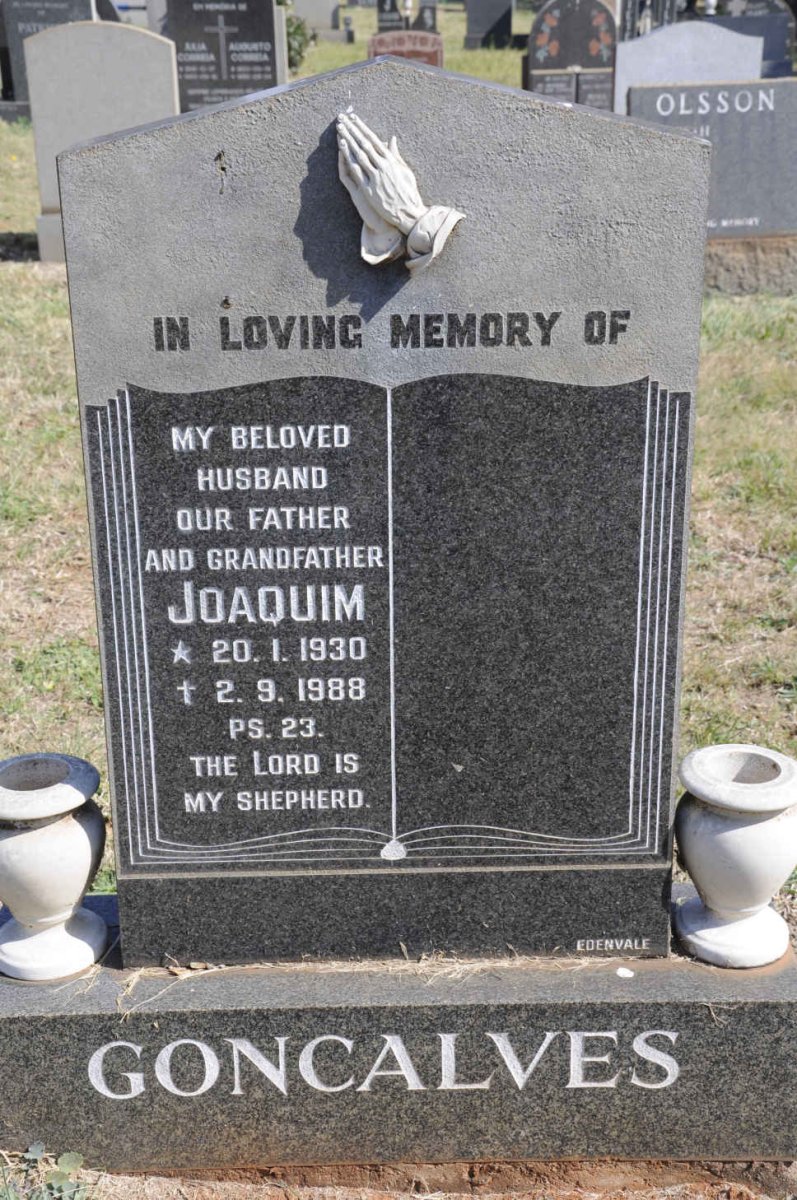 GONCALVES Joaquim 1930-1988