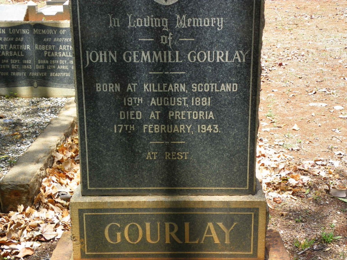 GOURLAY John Gemmill 1881-1943