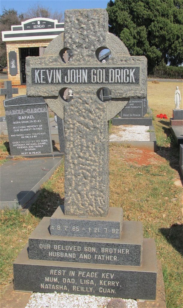 GOLDRICK Kevin John 1965-1992