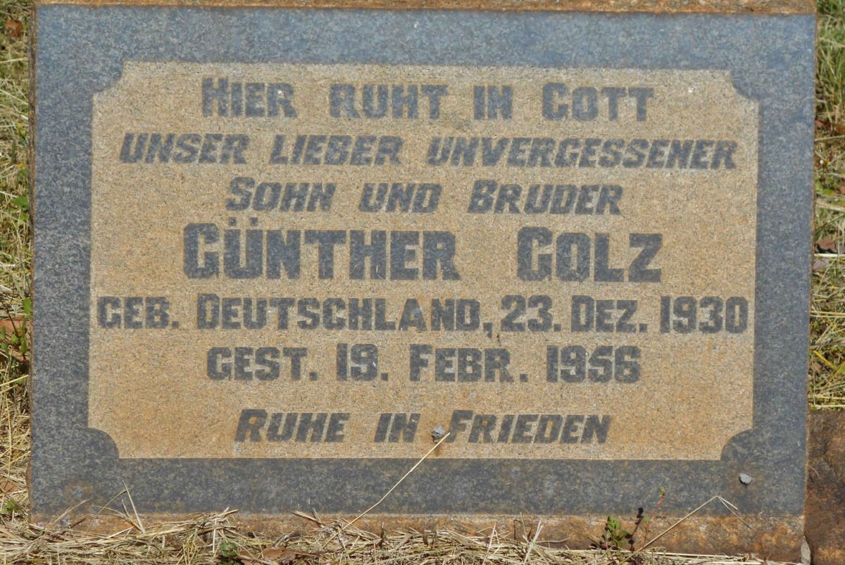 GOLZ Günther 1930-1956