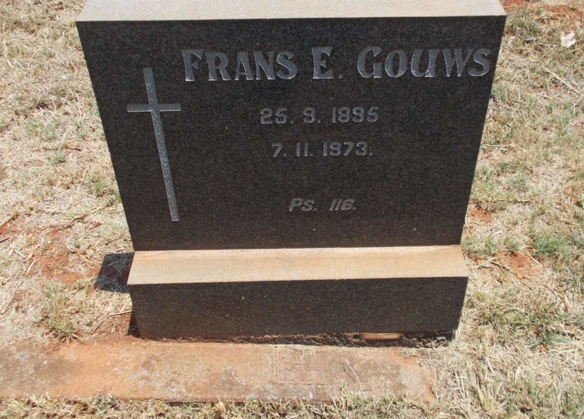 GOUWS Frans E. 1895-1973