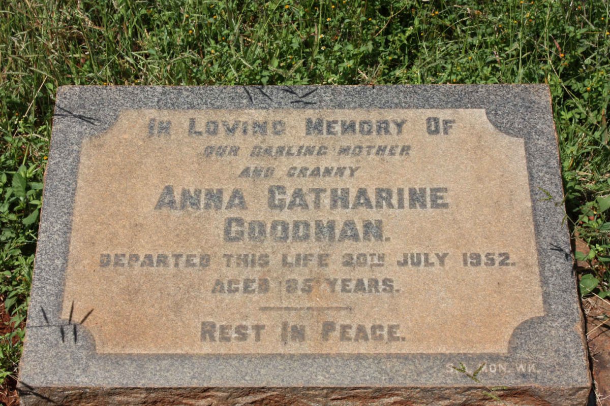 GOODMAN Anna Catharine -1952