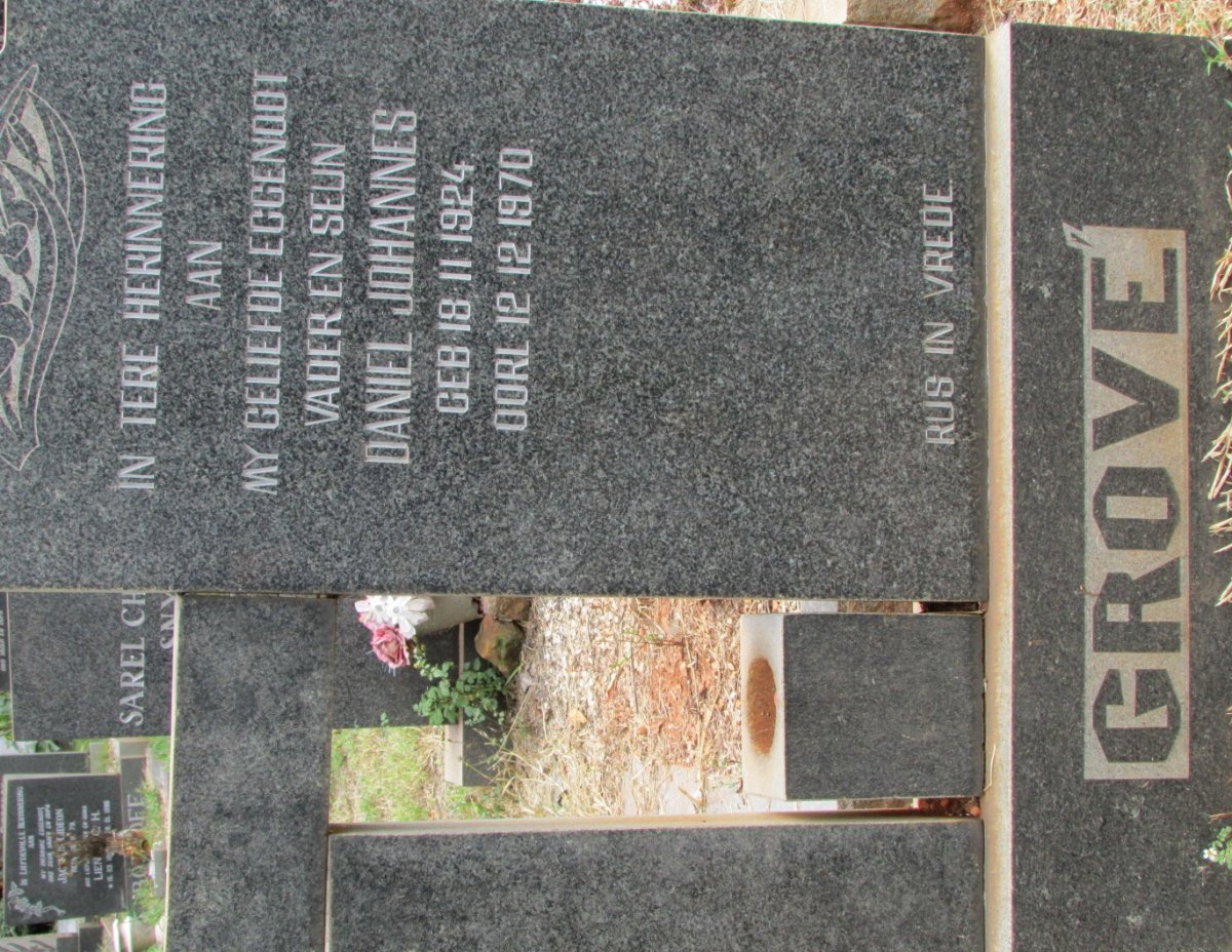 GROVE Daniel Johannes 1924-1970