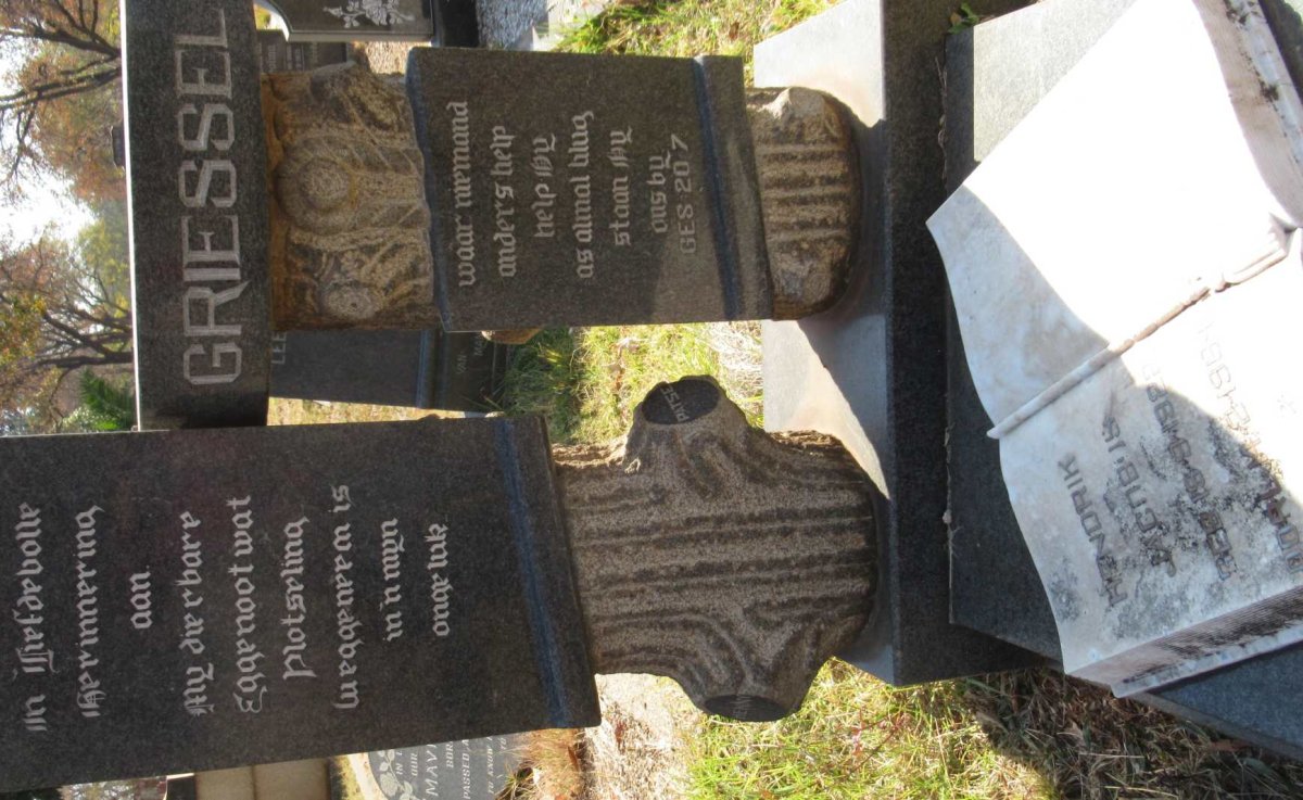GRIESSEL Hendrik Jacobus 1922-1964