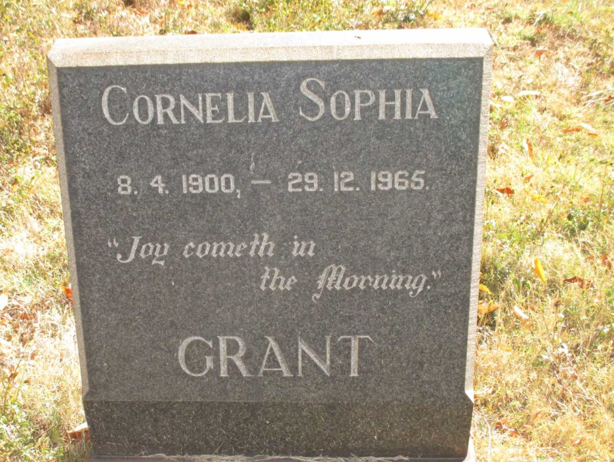 GRANT Cornelia Sophia 1900-1965