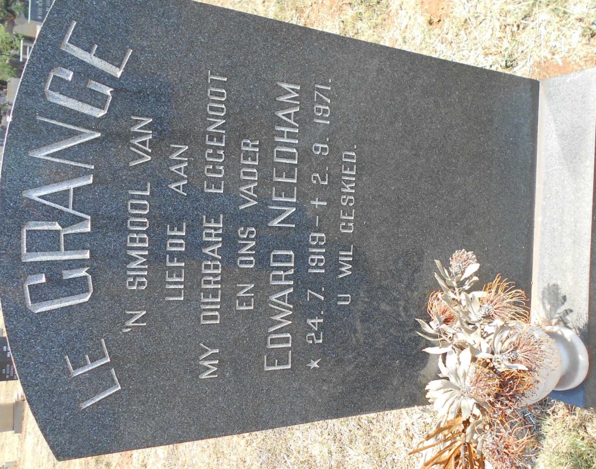 GRANGE Edward Needham, le 1919-1971