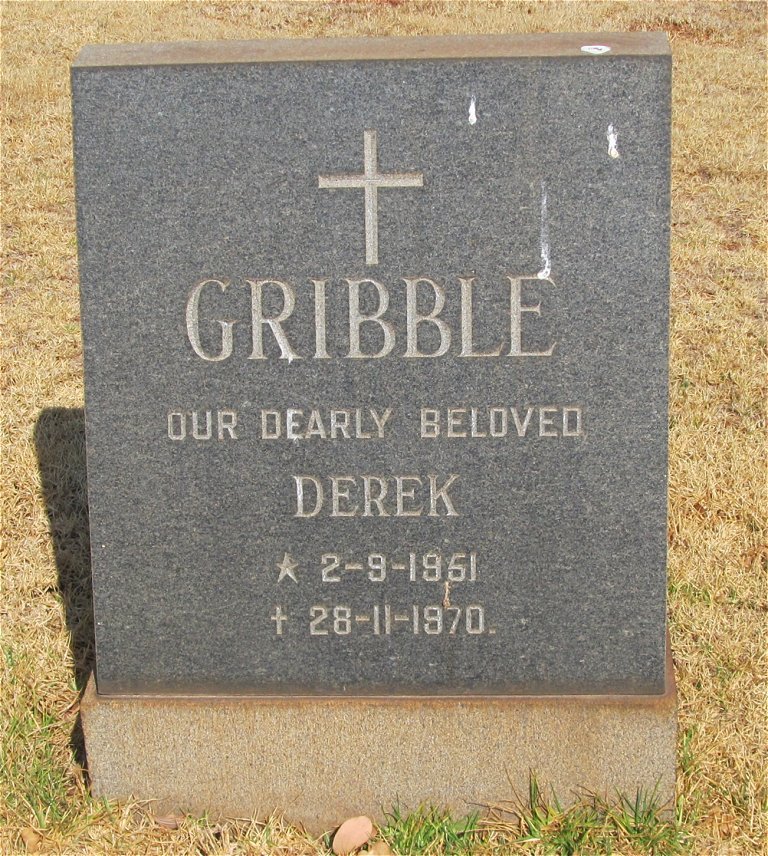 GRIBBLE Derek 1951-1970