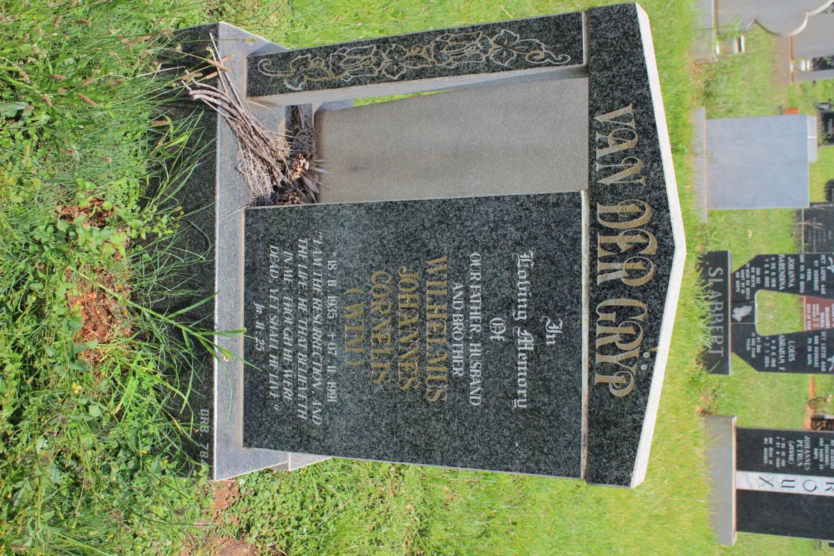 GRŸP Wilhelmus Johannes Cornelis, van der 1935-1991
