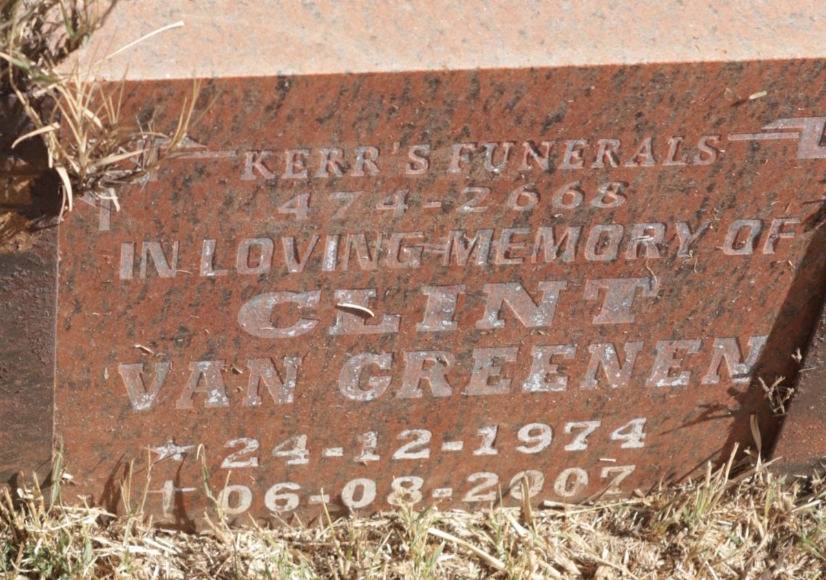 GREENEN Clint, van 1974-2007