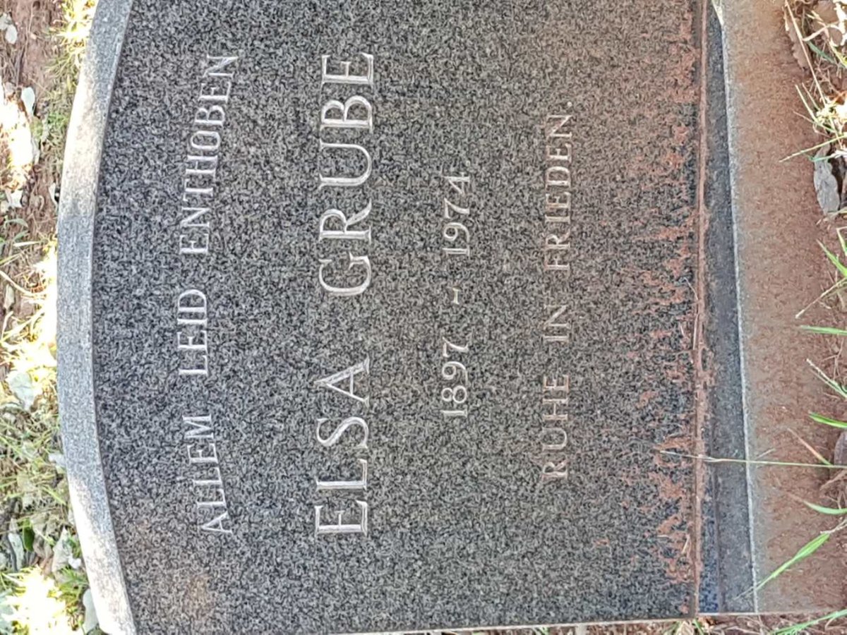 GRUBE Elsa 1897-1974