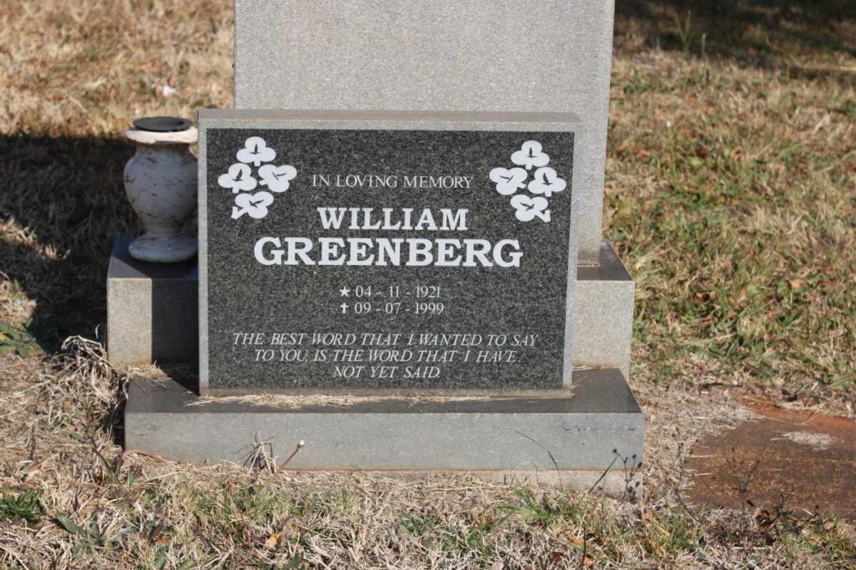 GREENBERG William 1921-1999