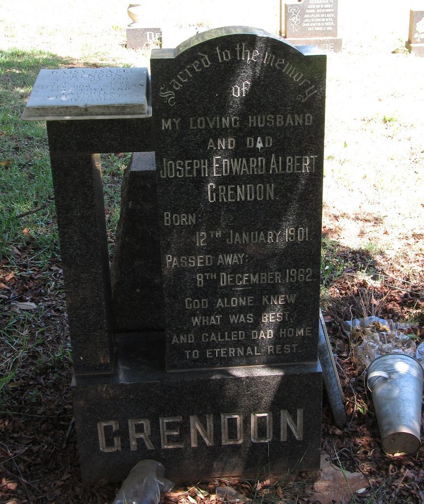 GRENDON Joseph Edward Albert 1901-1962