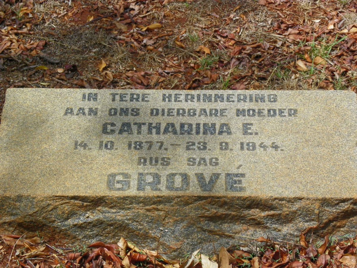 GROVÉ Catharina E. 1877-1944