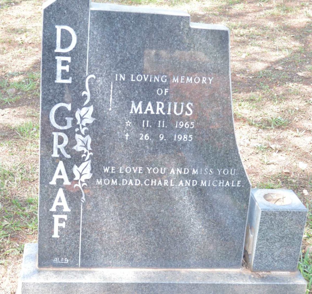 GRAAF Marius, de 1965-1985