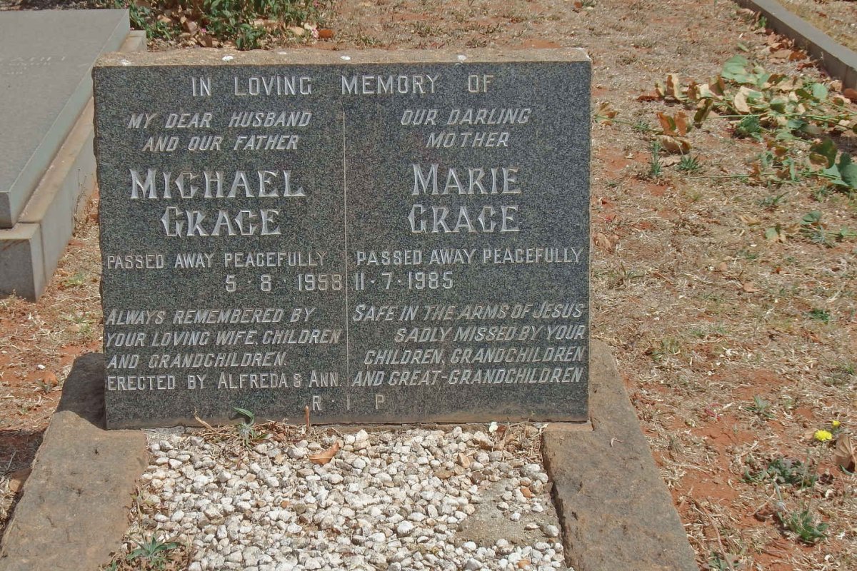 GRACE Michael -1958 &amp; Marie -1985