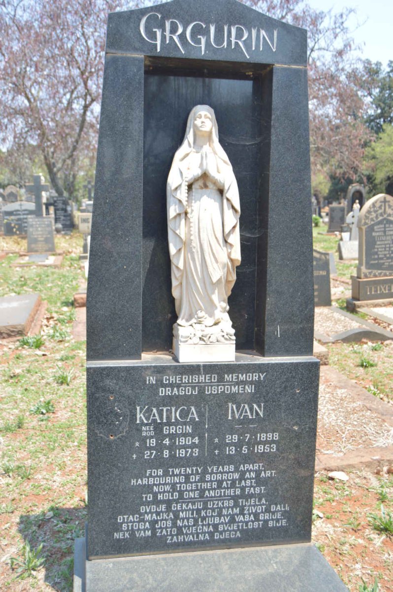 GRGURIN Ivan 1898-1953 &amp; Katica 1904-1973