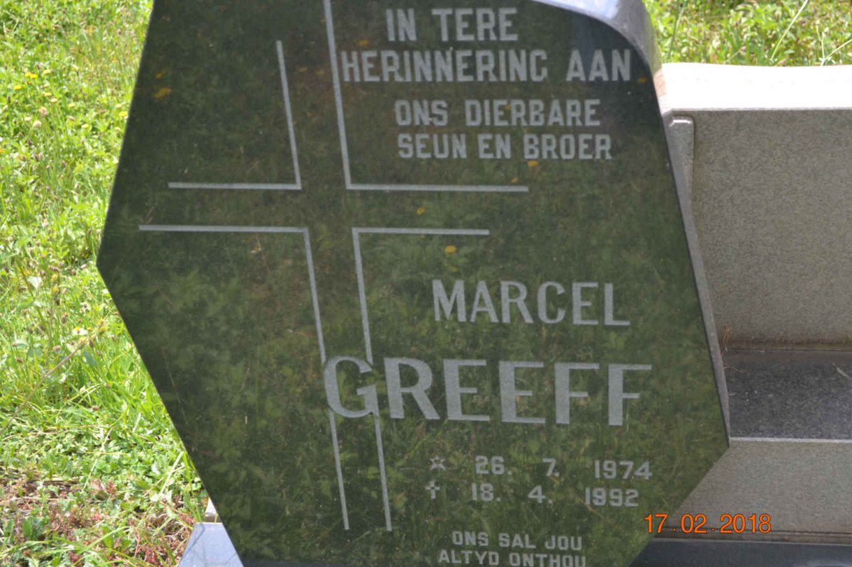 GREEFF Marcel 1974-1992