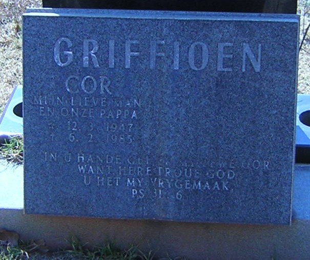 GRIFFIOEN Cor 1947-1985