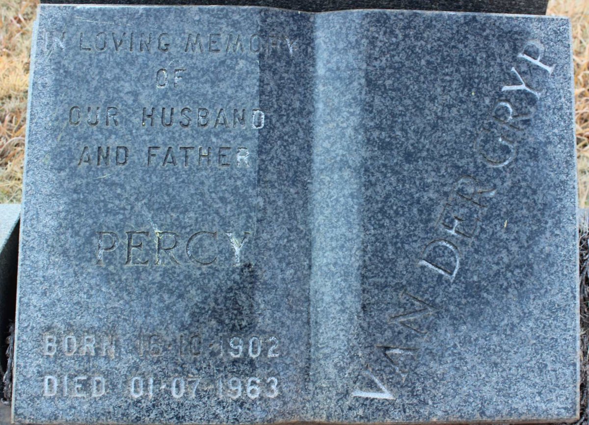 GRYP Percy, van der 1902-1963