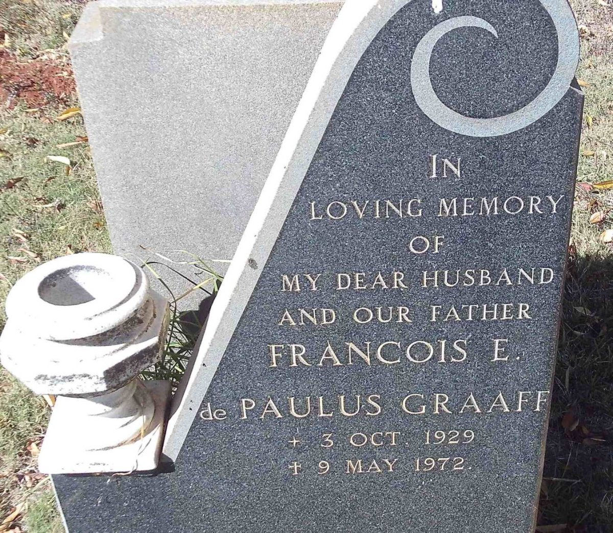 GRAAFF Francois E., de PAULUS 1929-1972
