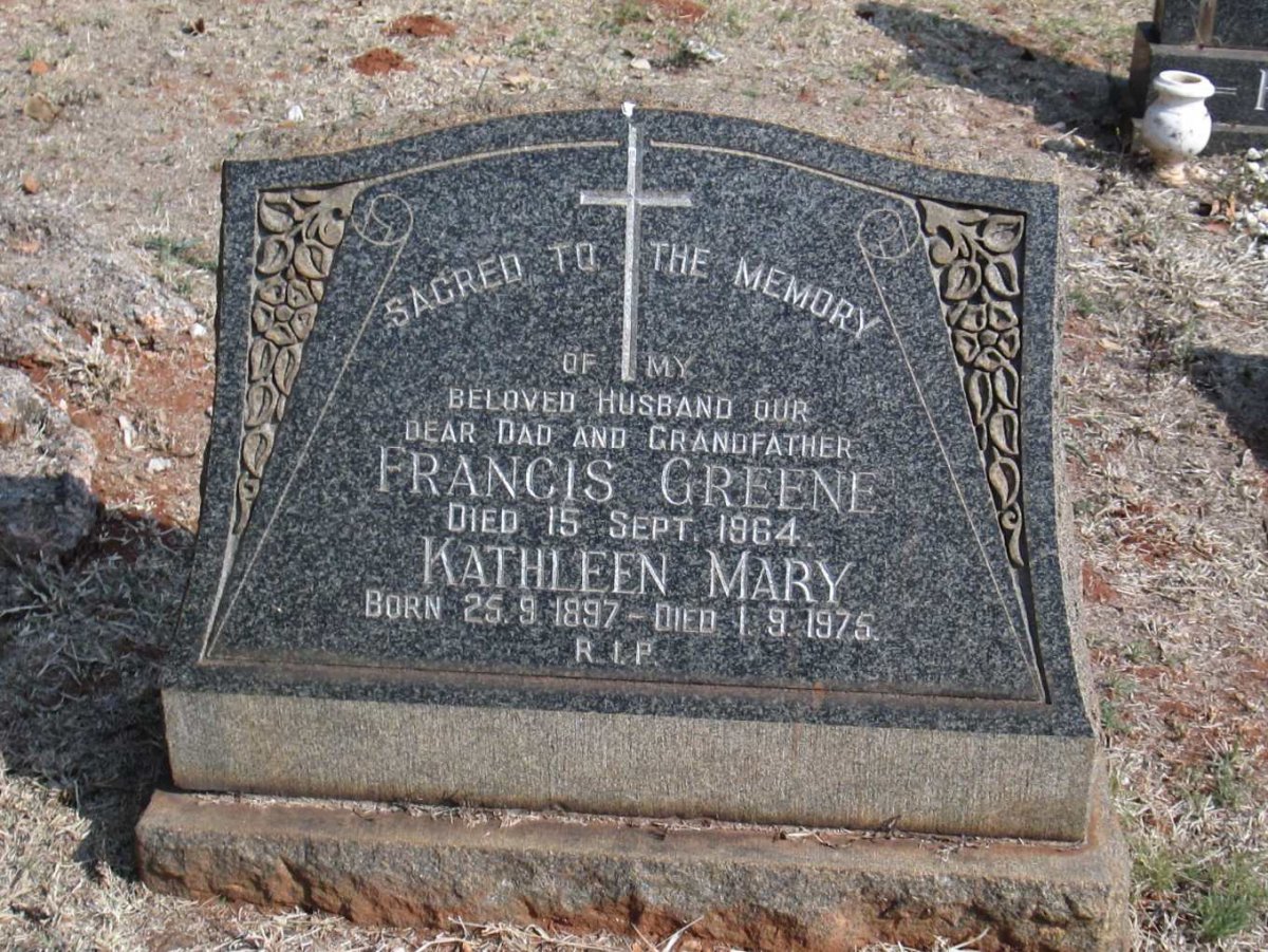 GREENE Francis -1964 &amp; Kathleen Mary 1897-1975