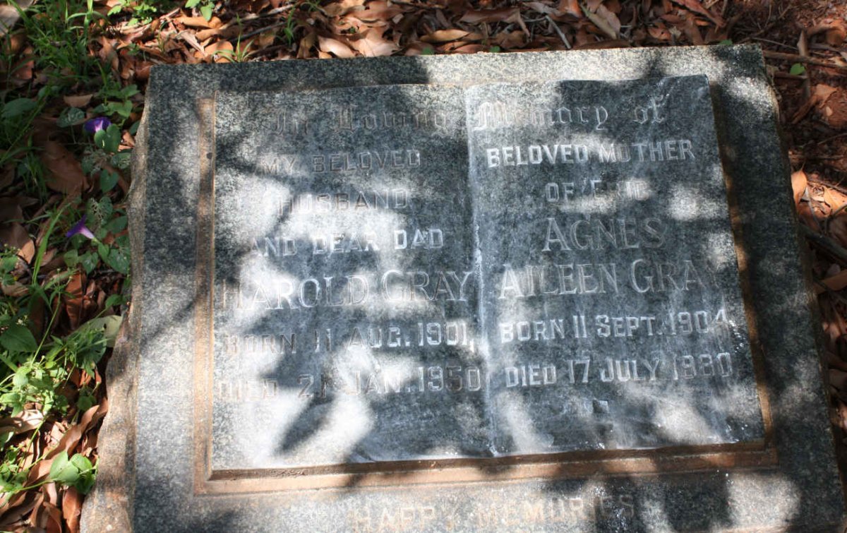 GRAY Harold 1901-1950 &amp; Agnes Aileen 1904-1980