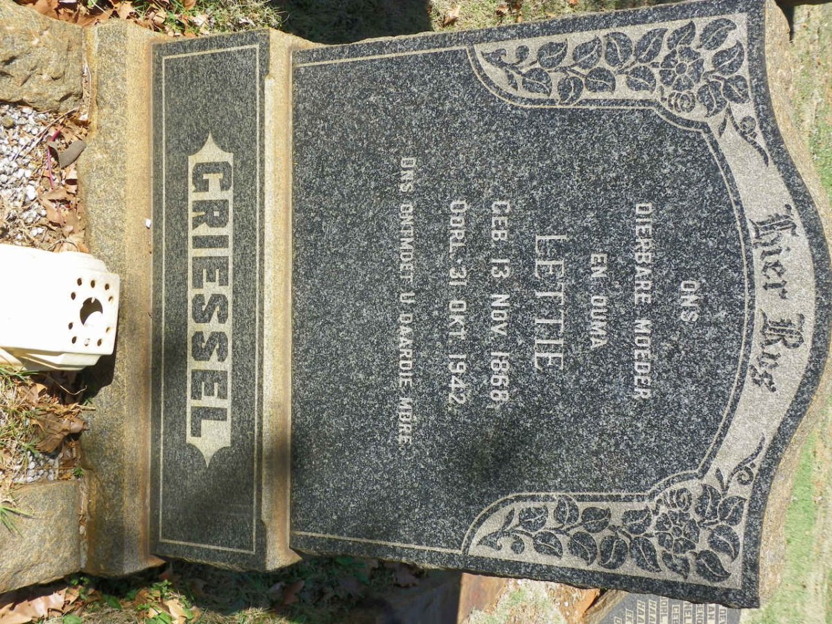 GRIESSEL Lettie 1868-1942
