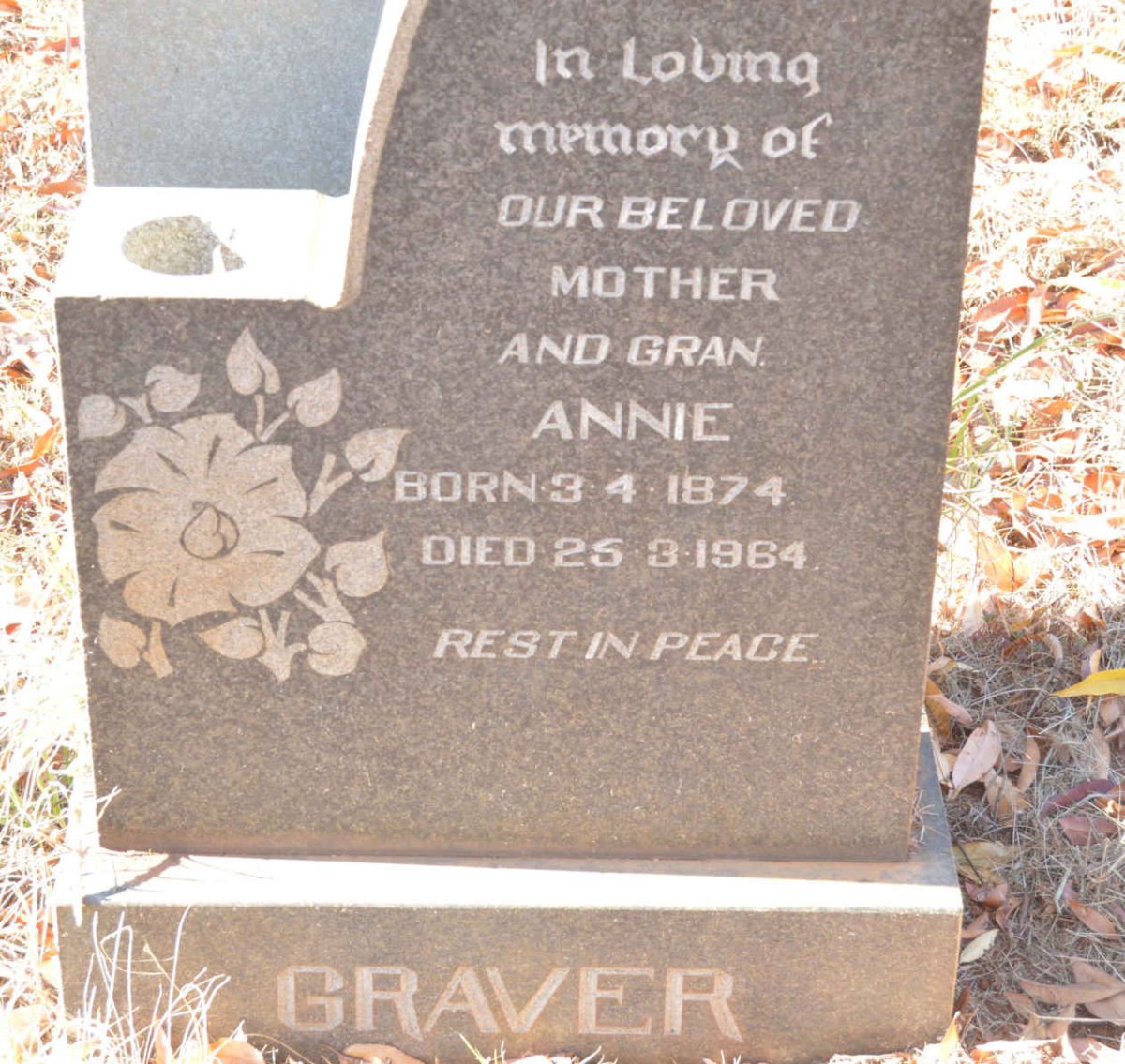 GRAVER Annie 1874-1964