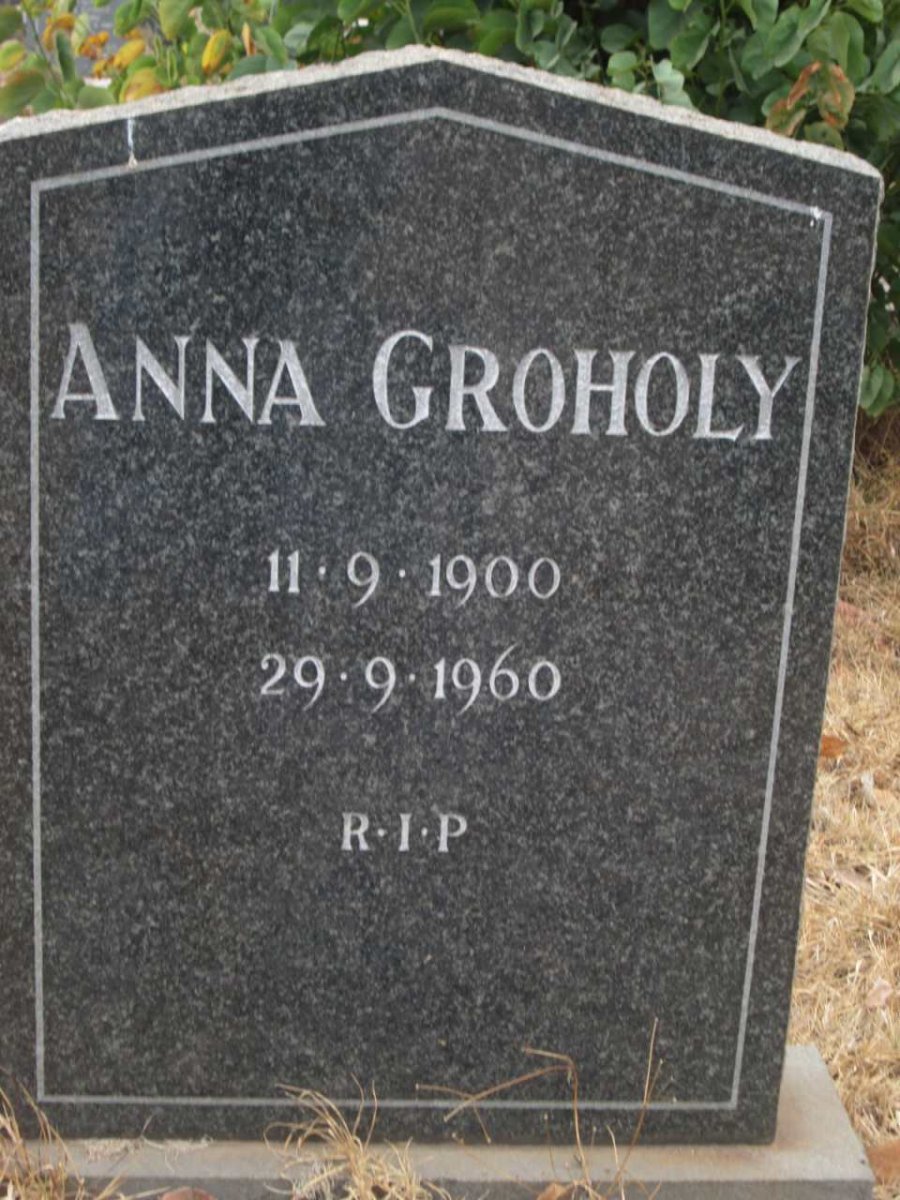 GROHOLY Anna 1900-1960