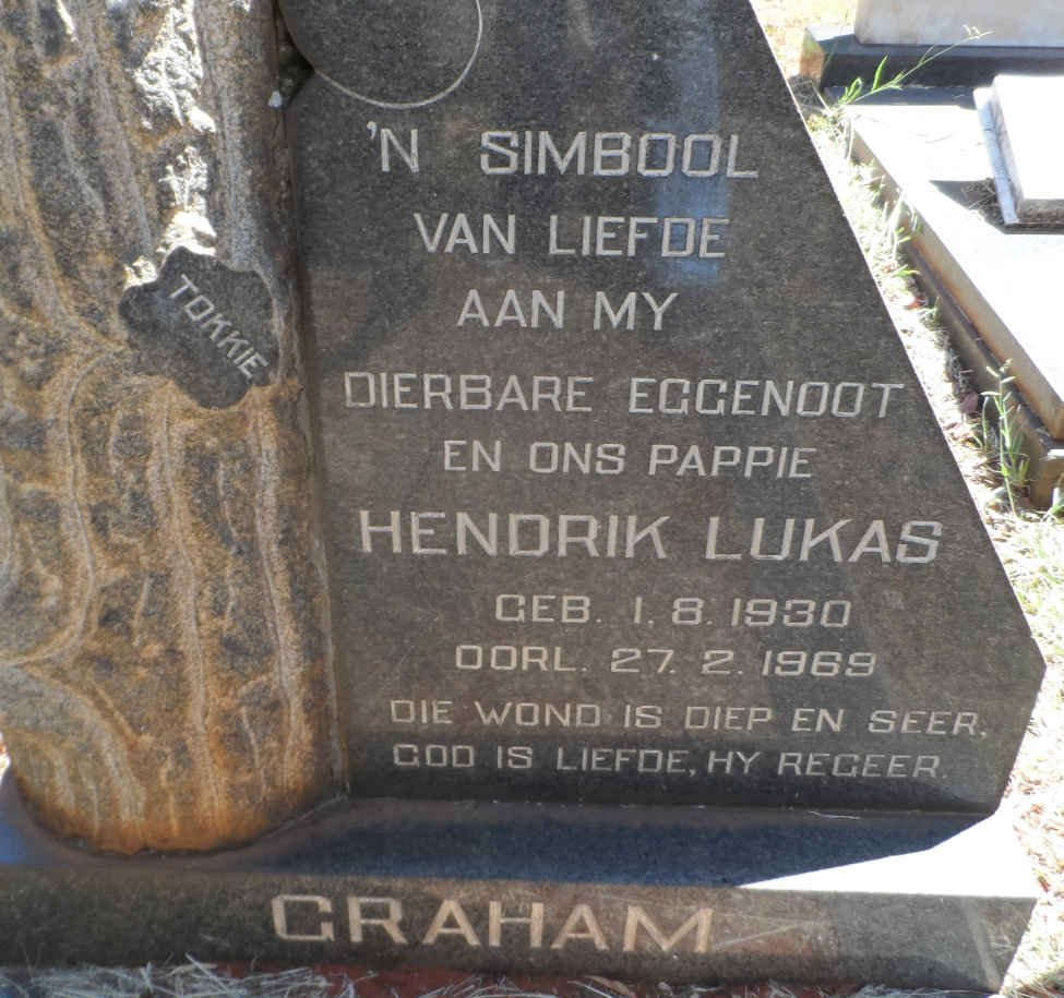 GRAHAM Hendrik Lukas 1930-1969