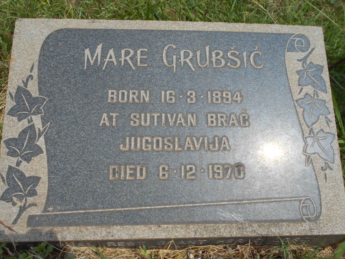 GRUBSIC Mare 1894-1970