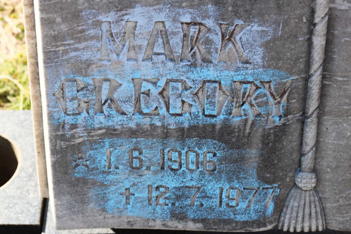 GREGORY Mark 1906-1977