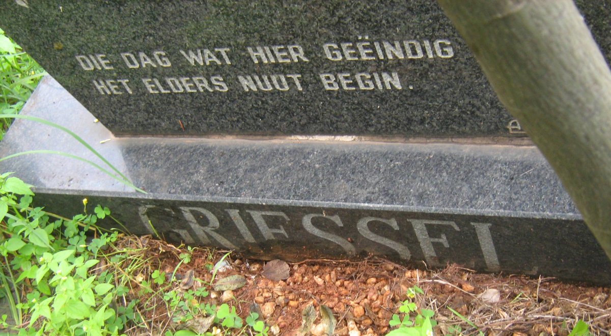 GRIESSEL Jacobus Phillipus 1940-1985