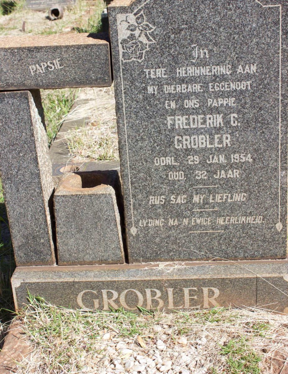 GROBLER Frederik C. -1954
