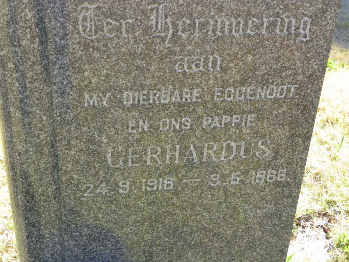 GROBLER Gerhardus 1918-1966