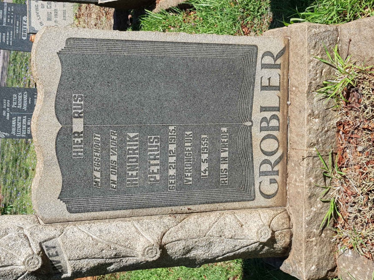 GROBLER Hendrik Petrus 1915-1959