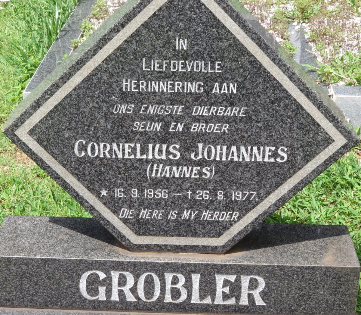 GROBLER Cornelius Johannes 1956-1977