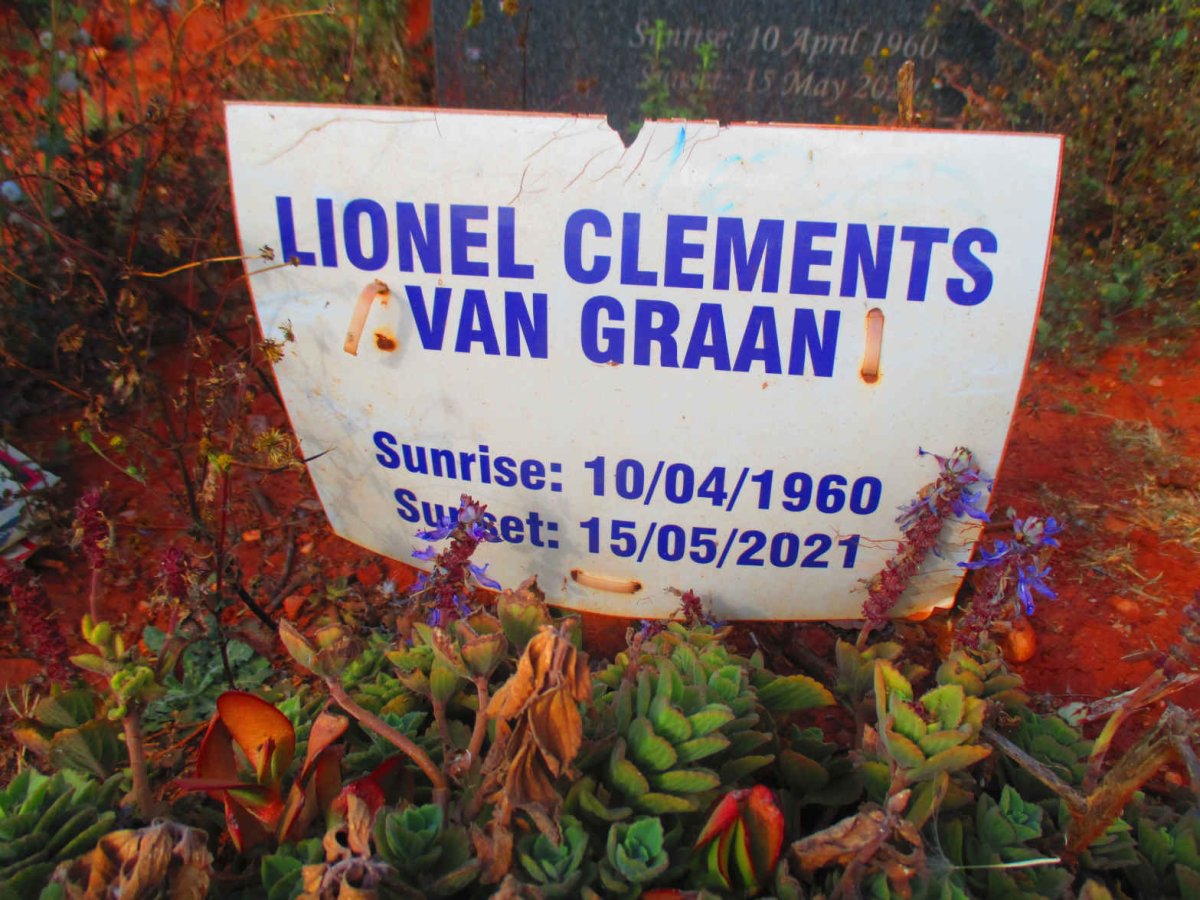 GRAAN Lionel Clements, van 1960-2021