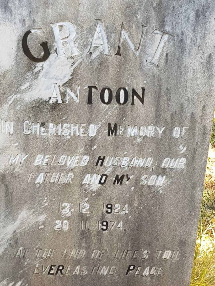 GRANT Antoon 1924-1974