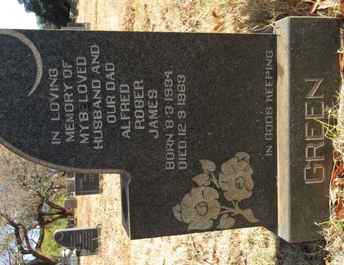 GREEN Alfred Roger James 1934-1963