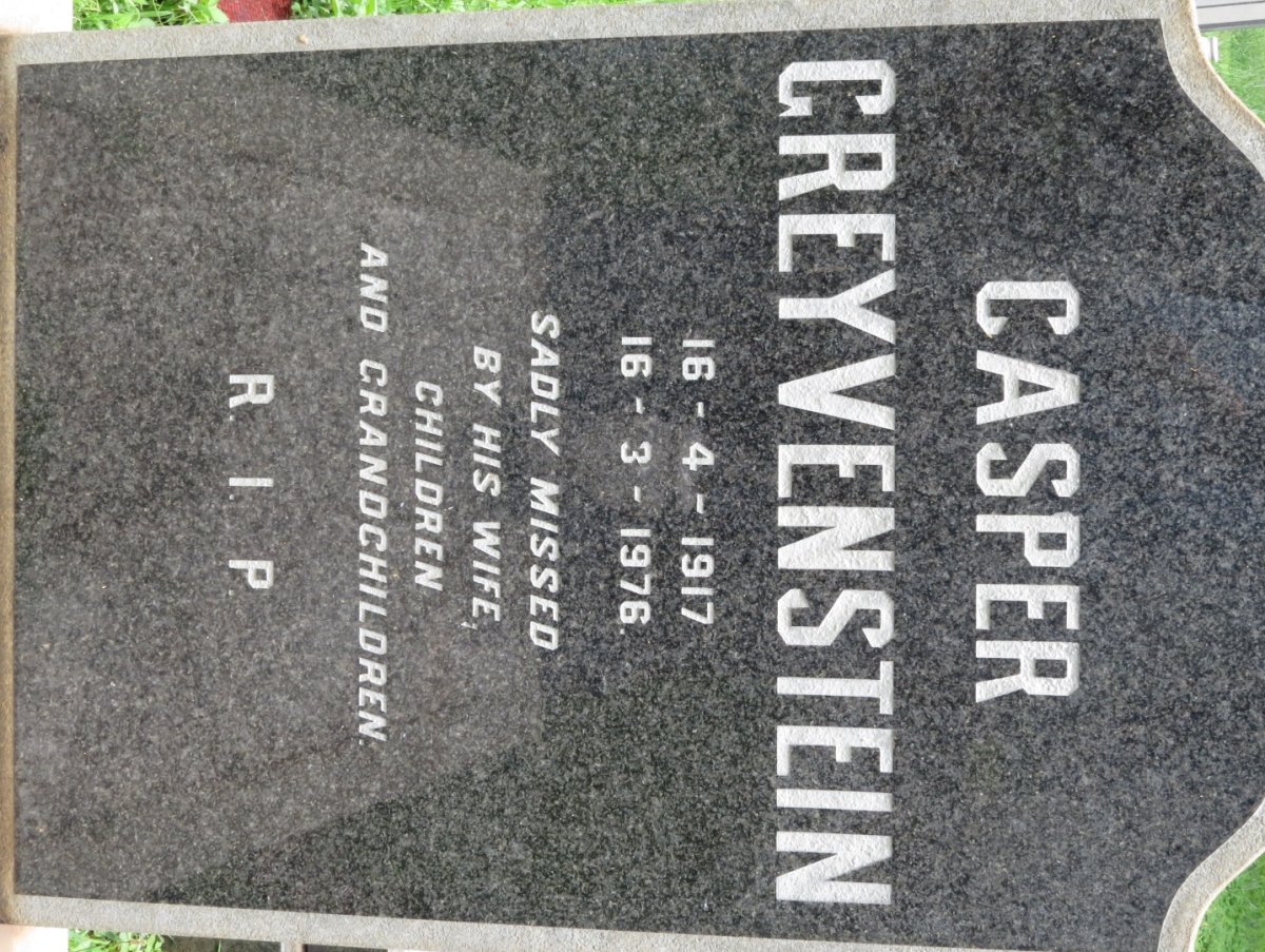 GREYVENSTEIN Casper 1917-1976