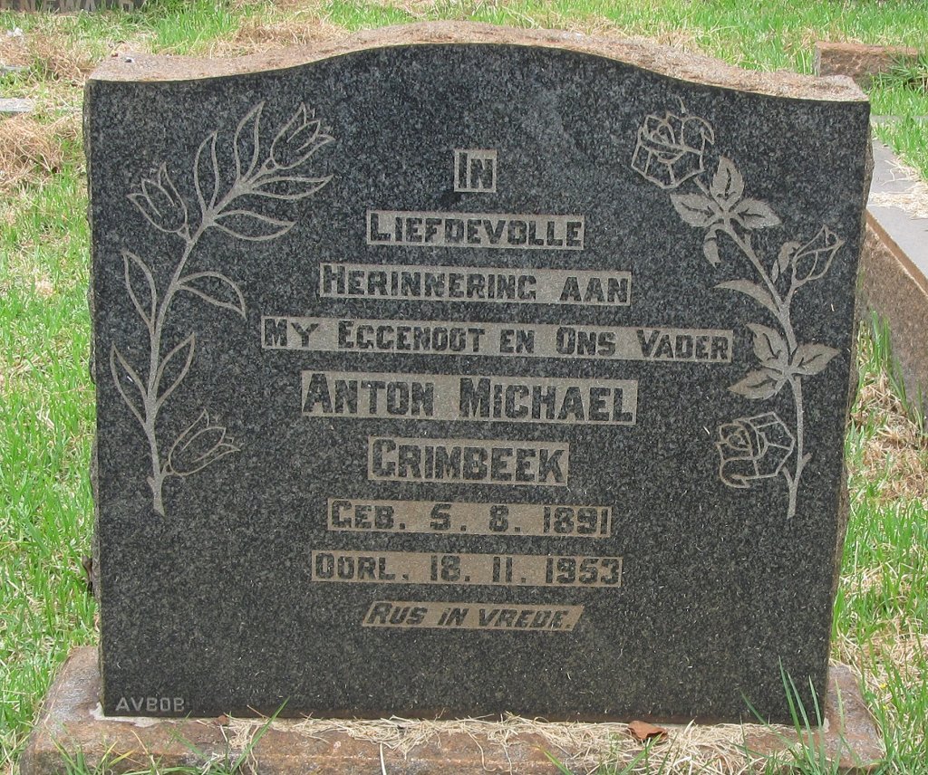 GRIMBEEK Anton Michael 1891-1953