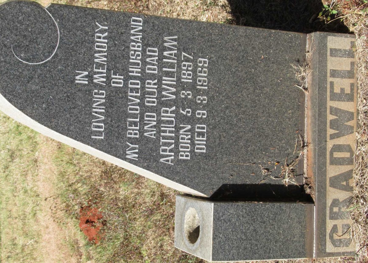 GRADWELL Arthur William 1897-1969