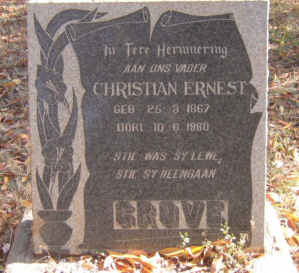 GROVÉ Christian Ernest 1867-1960