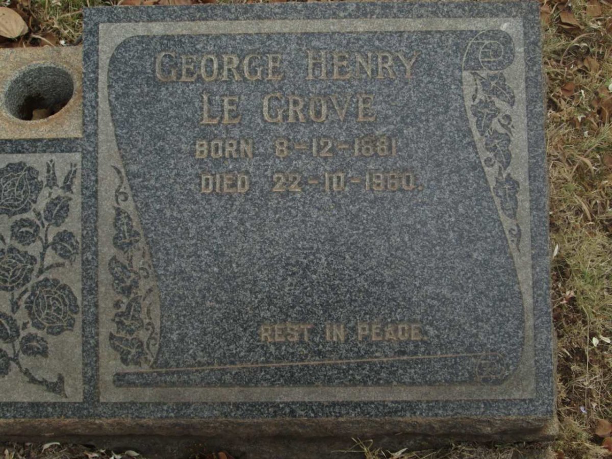 GROVE George Henry, le 1881-1960