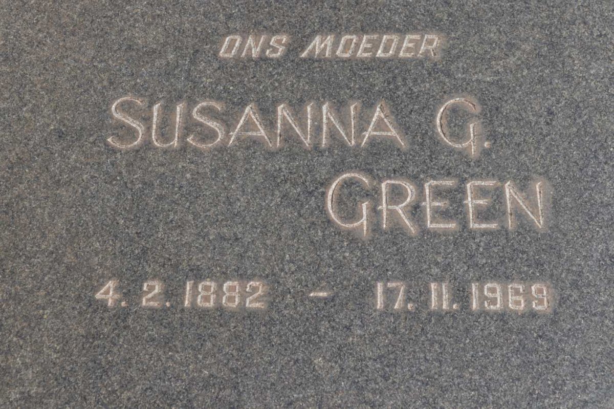 GREEN Susanna G. 1882-1969