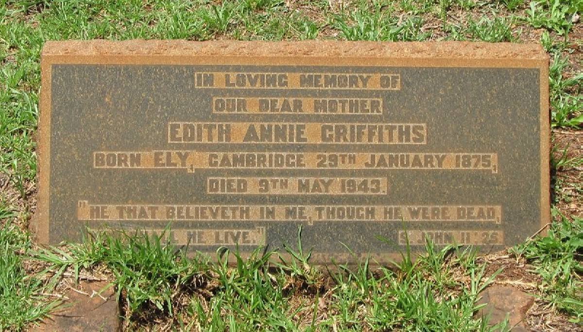 GRIFFITHS Edith Annie 1875-1943