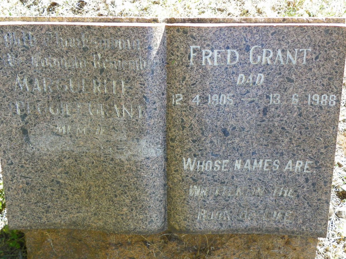 GRANT Fred 1905-1988 &amp; Marguerite -1966